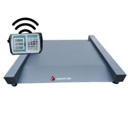 Платформенные весы 600 кг (960х1000 мм) от Горизонт, беспроводные, с встроенными пандусами